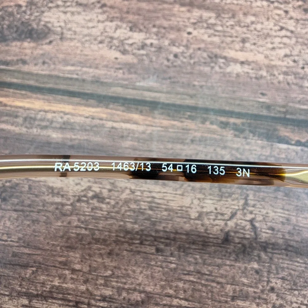 Ralph Lauren RA5203 1463/13 Brown Tortoise Gold Cat Eye Eyeglass Frame 54-16-135